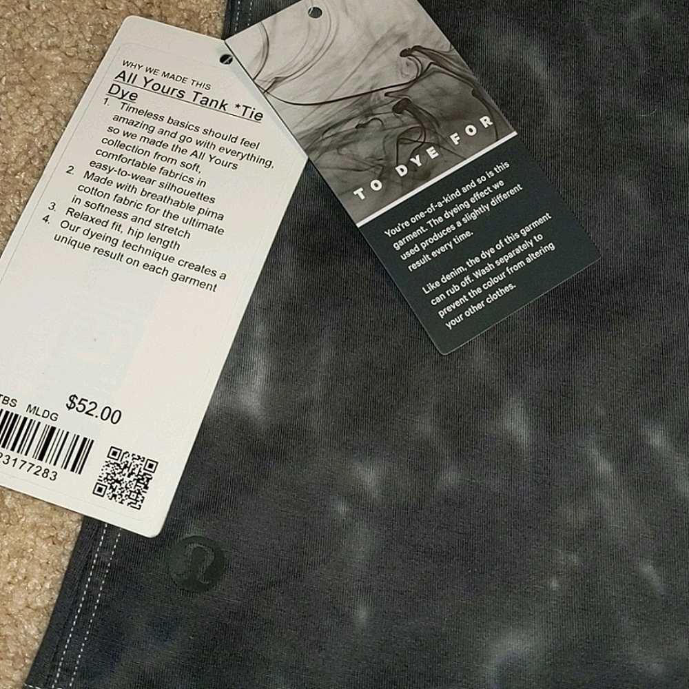 NEW Lululemon All Yours Tank Tie Dye - Picture 9 of 10